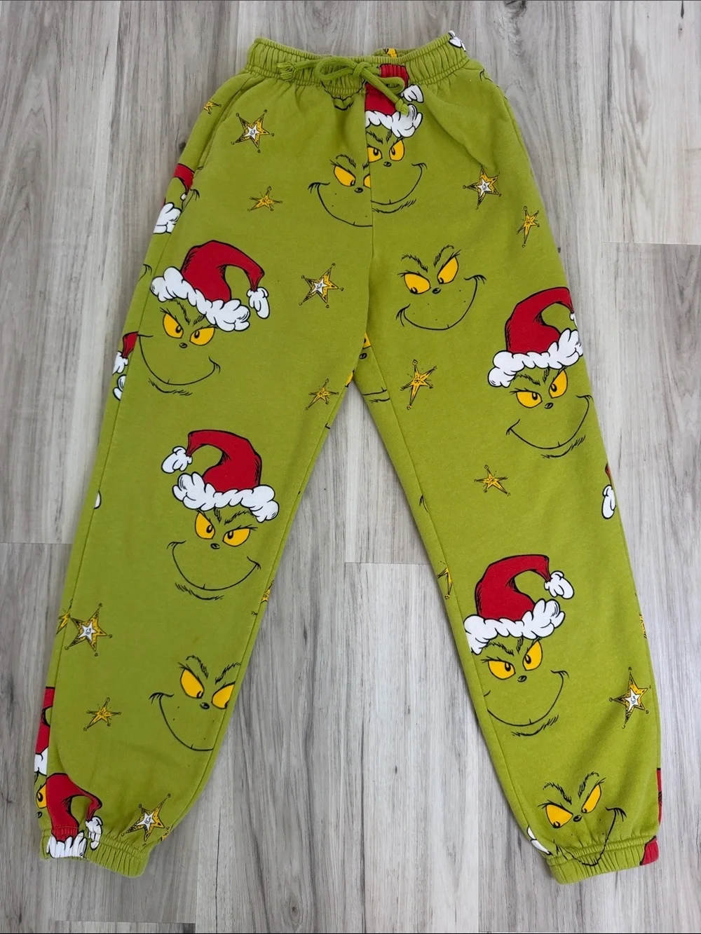 Women’s American Eagle Green Grinch Holiday Pajama Pants size XXS